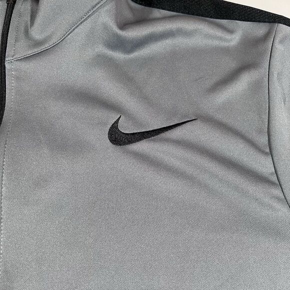Nike Full Zip Grey Training Track Jacket Performance Fabric Men's Large Tall LT - Picture 7 of 12